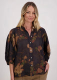 Top | Harlow Ramie (Black Floral)