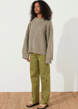 Jumper | Merino Wool Blend Knit (Olive)