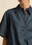 Top | Insinuate (Dark Chambray)