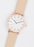 Watch | The Resin (Peach Speckle, White Dial, Nude Strap)
