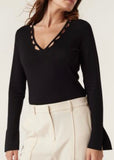 Top | Charlize V (Black)
