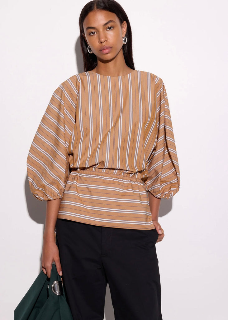 Top | Olov (Chestnut & White Stripe)