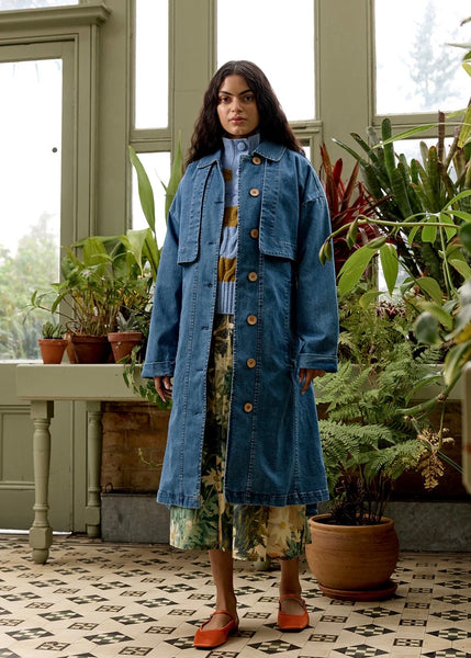 Coat | Linu Trench (Denim)