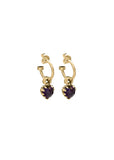 Earring | Love Anchor (Gold/Amethyst)