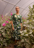 Dress | Terra Short Sleeve Wrap (Garden)