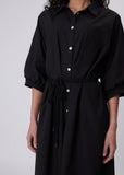 Dress | Cascade Shirt Dress (Black)
