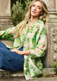 Shirt | Something Borrowed (Green Floral)