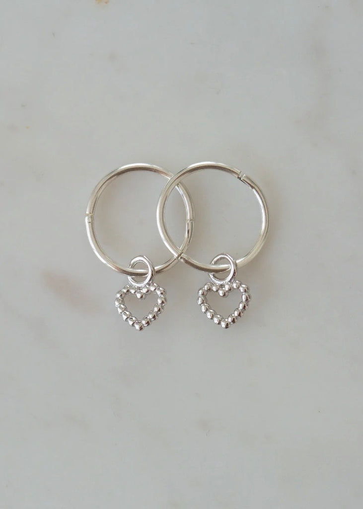 Earrings | Dotty Love Sleepers (Silver)