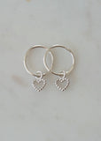Earrings | Dotty Love Sleepers (Silver)