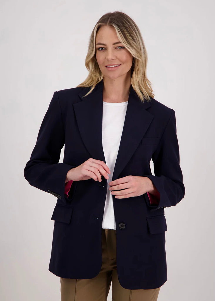 Jacket | Hilary Longline Blazer (Ink)
