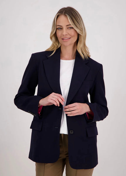 Jacket | Hilary Longline Blazer (Ink)