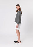 Top | Tides Boatneck Knit (Black Stripe)