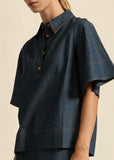 Top | Insinuate (Dark Chambray)