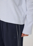 Tee | Uno Stripe Long Sleeve (Powder Stripe)