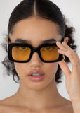 Sunglasses | Mia (Black/Lemon)