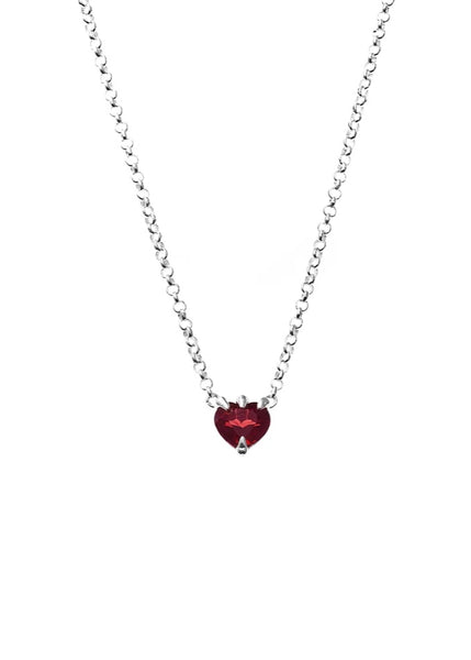 Necklace | Talon (Sterling Silver/Garnet)