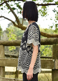 Top | Me + U (Black Embroidery)