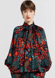 Top | Meadow Bow (Black Multi)