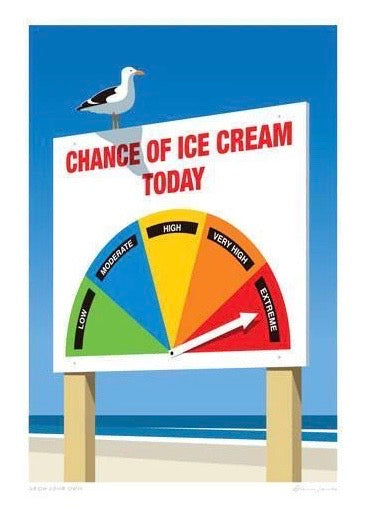 Art Print | Chance of Ice Cream (A4)