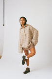 Knit | Chapman Monogram 1/4 Zip (Warm Sand/Cream)