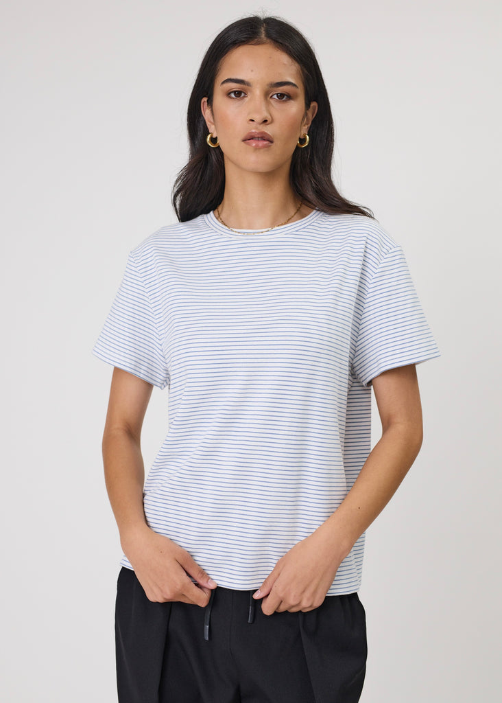 Tee | Uno Stripe (Powder Stripe)