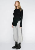 Top | Rounded Veneer Tunic (Black)