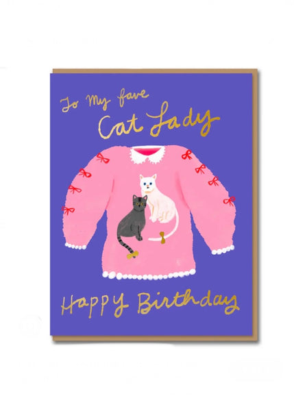 Card | Cat lady