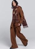 Scarf | Monogram Jacquard (Mahogany/Tan)