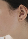 Earrings | Mini Rock Studs (Silver)