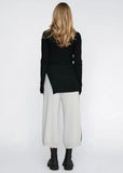 Top | Rounded Veneer Tunic (Black)