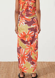 Skirt | Wildflowers Rouched Linen