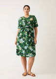 Dress | Terra Short Sleeve Wrap (Garden)