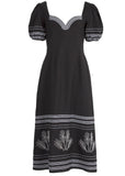 Dress | Shape Your Destiny (Black Embroidery)