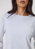 Tee | Uno Stripe Long Sleeve (Powder Stripe)