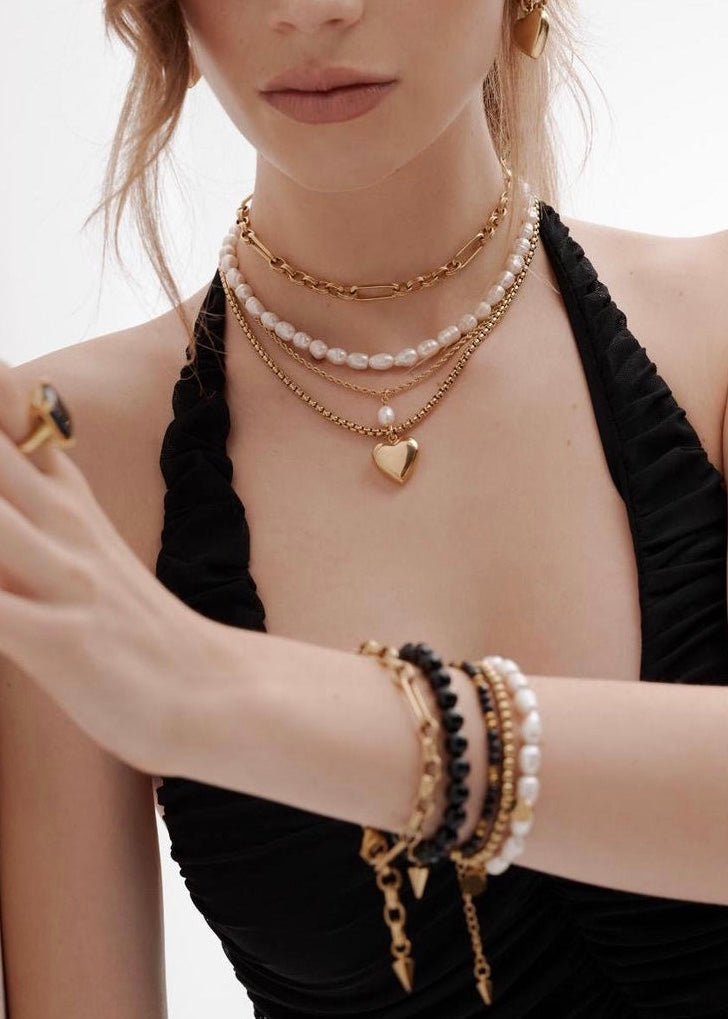 Necklace | Blanc (Pearl/Gold)