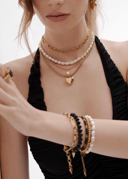 Necklace | Blanc (Pearl/Gold)