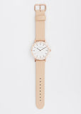 Watch | The Resin (Peach Speckle, White Dial, Nude Strap)