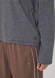 Tee | Uno Stripe Long Sleeve (Charcoal Stripe)