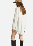 Shirt Dress | Vintage Linen (Off White)