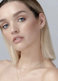 Earrings | Petite North Star Stud (Silver & Sapphire )