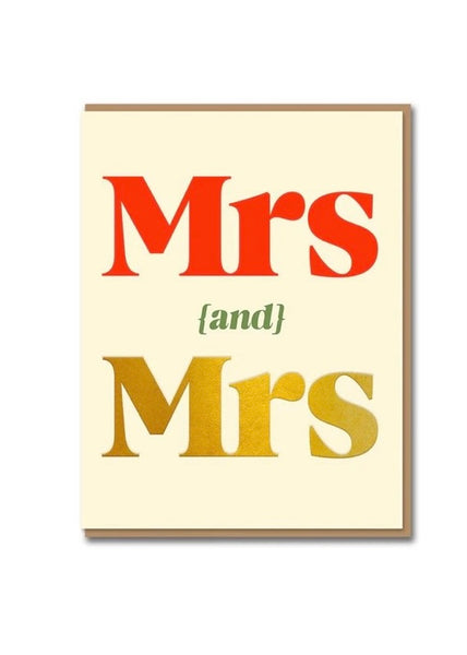 Card | Mrs & Mrs