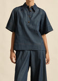 Top | Insinuate (Dark Chambray)