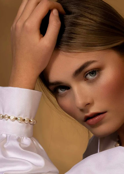 Bracelet | Lumina (Pearl/Gold)