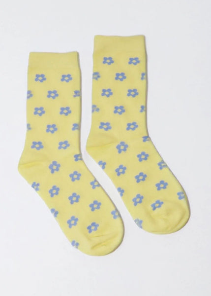 Sock | Petal (Yellow/Cornflower)