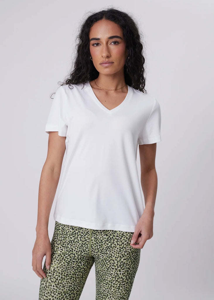 Tee | Half Time V-Neck (Ivory)