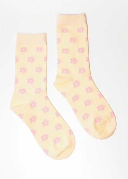 Sock | Petal (Cream/Pink)