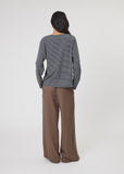 Tee | Uno Stripe Long Sleeve (Charcoal Stripe)