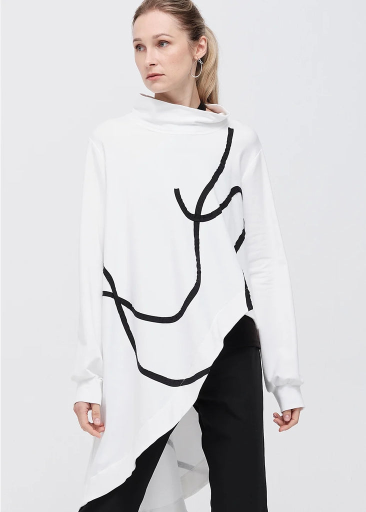 Hoodie | Current Sweat (Black/Ivory)