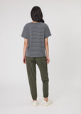 Tee | Uno Stripe (Charcoal Stripe)