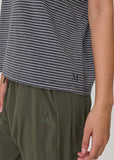 Tee | Uno Stripe (Charcoal Stripe)